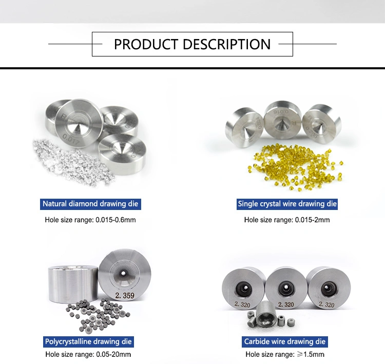 Customized PCD Diamond Die, Progressive Dies Deep Tungsten Carbide Wire Drawing Dies for Diamonds Wire Rope